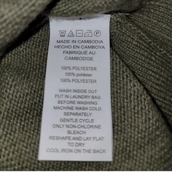 NWT‼️ Michael Kors Cream and Army Green Open Front Cardigan - Picture 2 of 7